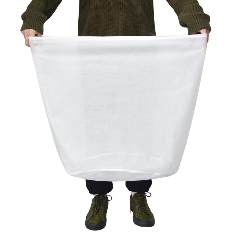 J.K.T 洗濯ネット 毛布 ネット 洗濯用 大 円筒型 巾着型 直径40×縦50cm 細かいメッシュ ランドリーネット 洗濯機 ドラム式 乾燥機対応