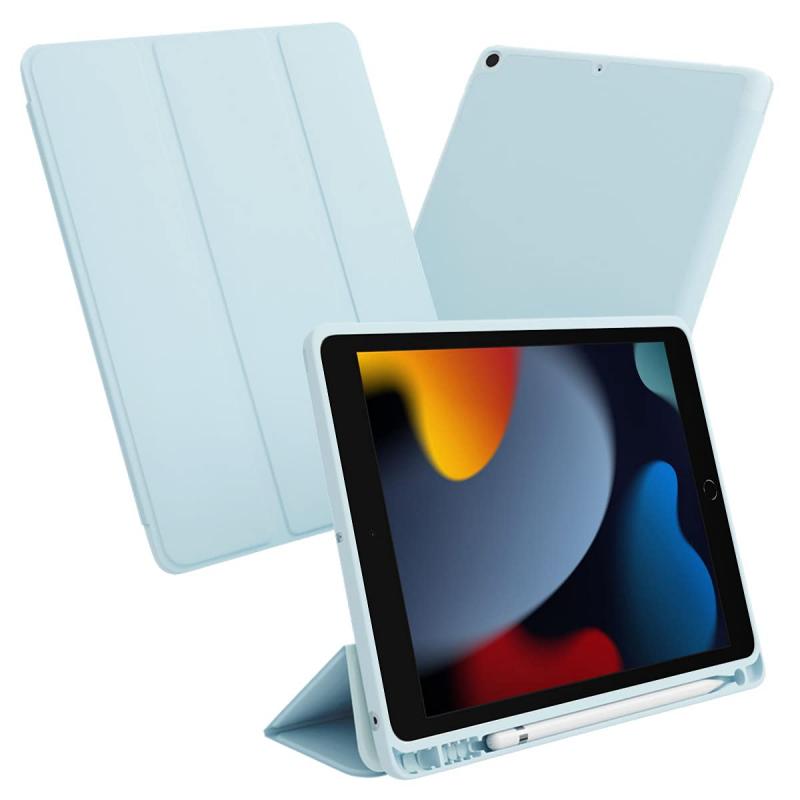 MS factory iPad ケース Apple Pencil 収納 耐衝撃 スマートカバー ソフト TPU オートスリープ ペンシルホルダー 全8色 for iPad 10.9 iP