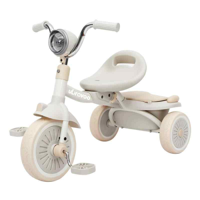 UBRAVOO 三輪車 子供用三輪車 1-5歳 ペダル付き 調整可能 運び便利 コンパクト 超軽量 組み立て簡単 空気入れ不要 バイク 乗り物 おもち