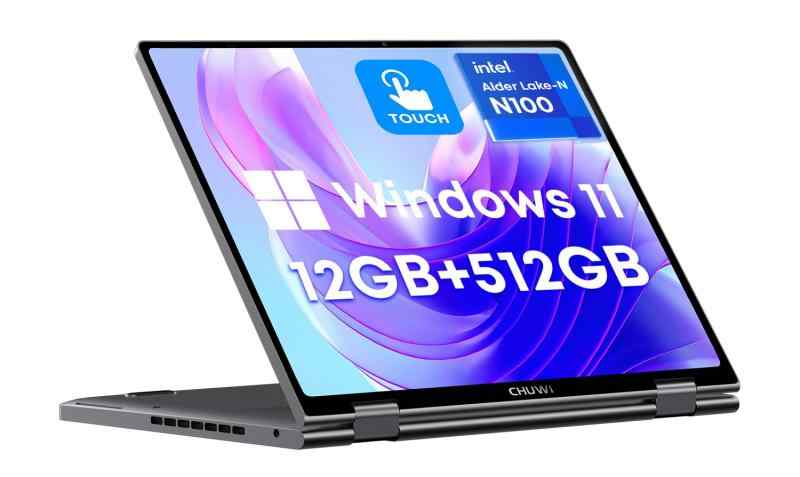 windows 11【日本語キーボード】ノートパソコン10.51インチCHUWI MiniBook X Celeron N5100 12G RAM+512G ROM＋SSD拡張+ タッチパネル192