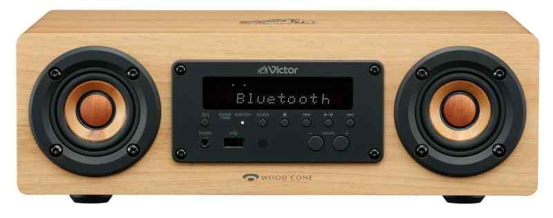 JVCケンウッド Victor EX-DM10 ミニコンポ Bluetooth ウッドコーン ハイレゾ再生 FM/AM aptX HD/aptX LL対応 ナチュラルウッド