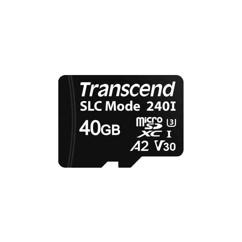 トランセンドジャパン 業務用/産業用 組込向けマイクロSDカード 温度拡張品 SLCモード & MLC 高耐久 3年 (40GB, 現行品/pSLC)