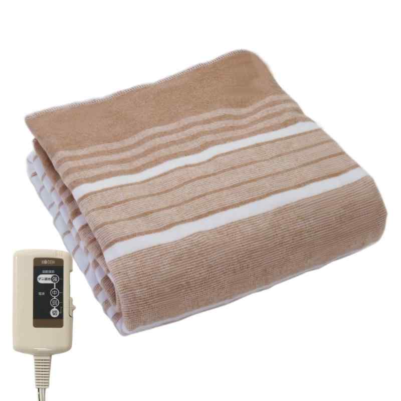 広電(KODEN) 電気毛布 (1)ブラウン×ホワイト, 1)約140×80cm(敷き毛布))