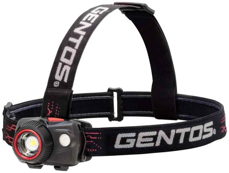GENTOS(ジェントス) LED ヘッドライト USB充電式(専用充電池/単4電池) 320ルーメン 釣り ダブルスター WS-343HD 赤色サブLED