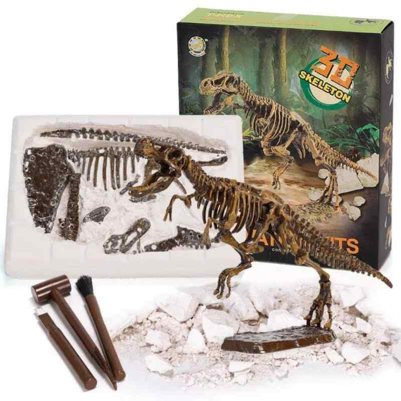 TOMMYFIELD 恐竜 発掘 化石 おもちゃ ティラノサウルス 恐竜の化石 プレゼント 骨 大きい こども キット 知育 玩具 (ティラノサウルス)