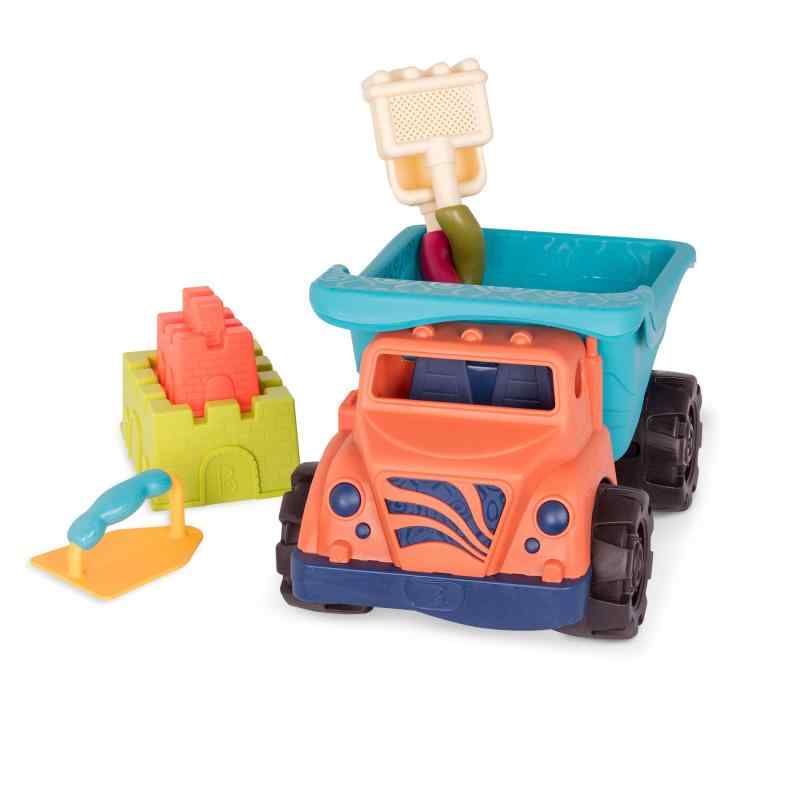 B. toys 砂場セット 砂遊びおもちゃ6点セット ダンプカーのおもちゃつき サンド・トラック 1歳半~ 正規品