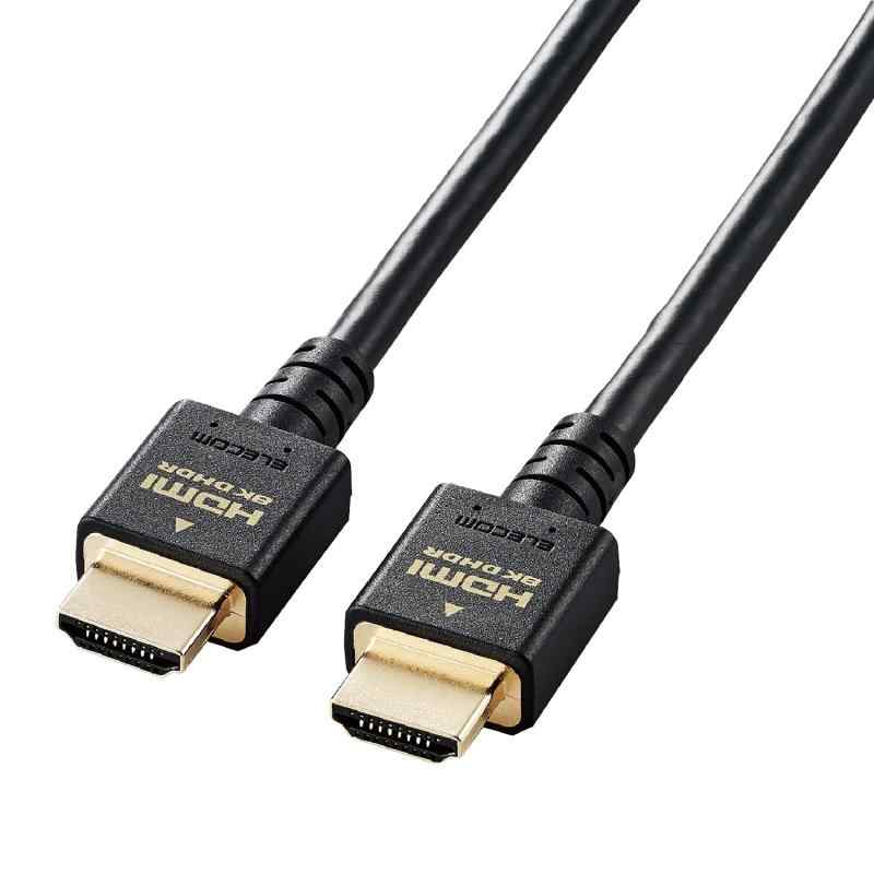 エレコム HDMI 2.1 ケーブル ウルトラハイスピード 3m 【Ultra High Speed HDMI Cable認証品】 8K(60Hz) 4K(120Hz) 48Gbps 超高速 【 PS5