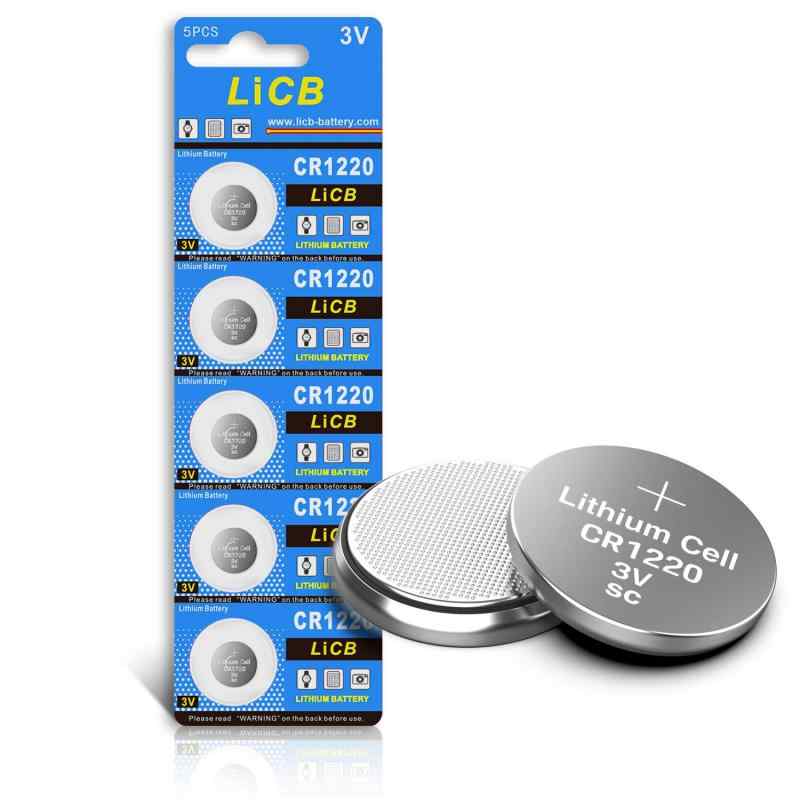 LiCB 5個入 CR1220 コイン形 リチウム電池 3V 1220 水銀ゼロシリーズ ボタン電池