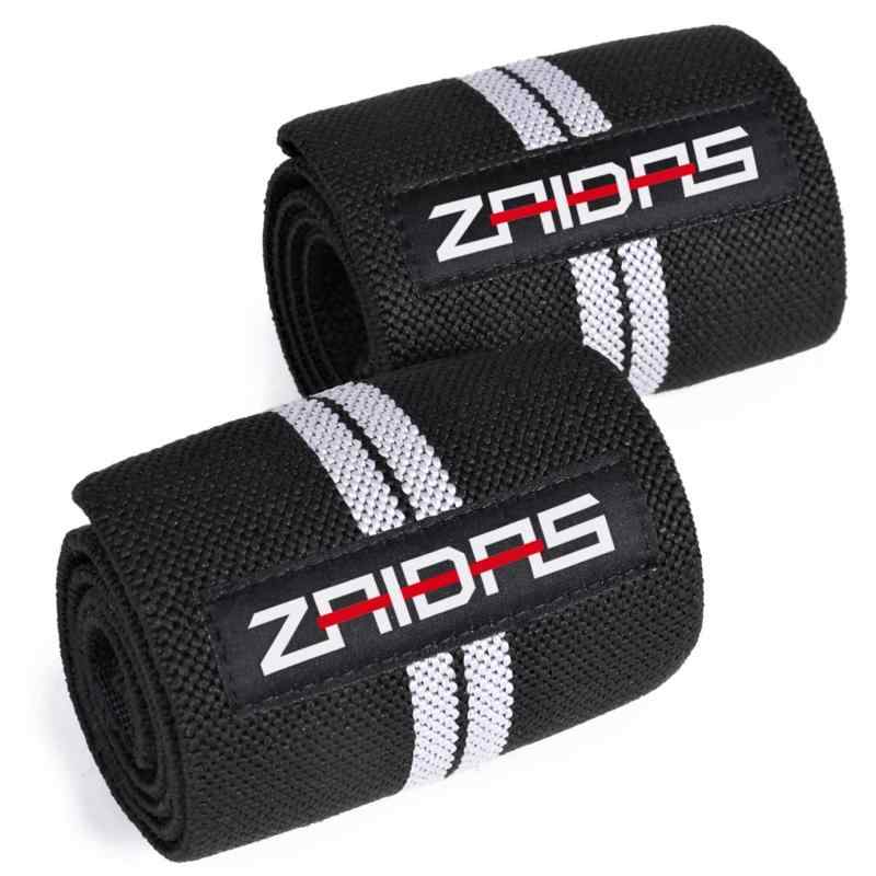 ZAIDAS (ザイダス) リストラップ 60cm ウェイトトレーニング 筋トレ 手首サポーター 手首固定 (ブラック/グレー)