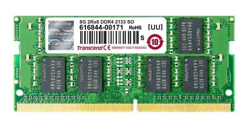 Transcend ノートPC用メモリ DDR4-2133シリーズ (2) 8GB)