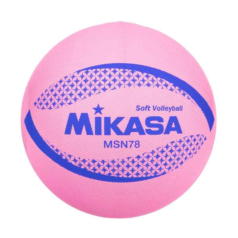 ミカサ(MIKASA) ソフトバレーボール 連盟公認球/検定級 小学校低学年/高学年/一般用 推奨内圧円周約78cm/64cm (ピンク)