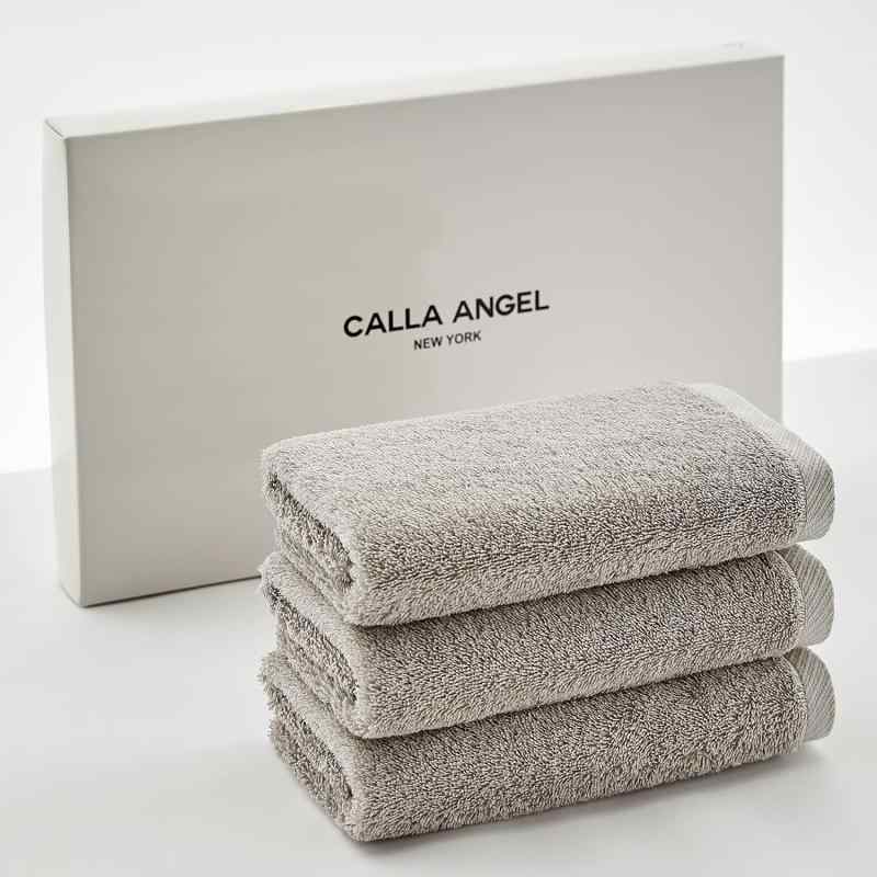 Calla Angel New York 極上 タオル 高級綿 エジプト綿100% 柔らかい 高吸水 厚手 コットン 甘撚り 箱入り ギフト プレゼント 海外 人気