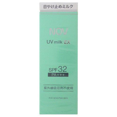[NOV] ノブ UVミルクEX 35g [SPF32/PA+++][日焼け止め][常盤薬品](敏感肌 低刺激用 ノエビア)