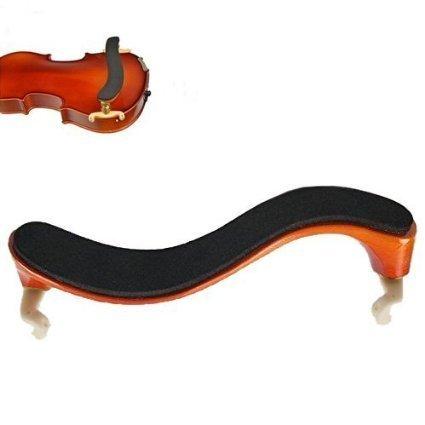 【DreamClasicc】高級楓木使用 バイオリン 肩当て フィットしやすい アーチ形状（お手入れクロス付き）