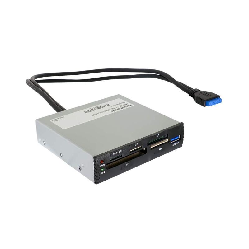 オウルテック 3.5インチベイ内蔵型カードリーダー/ライター SD4.0/UHS-II対応 61種類 全スロット同時使用 USB3.0ポート搭載 ブラック OWL