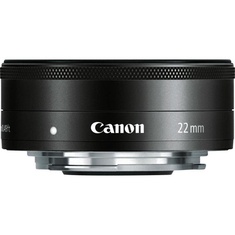 キヤノン Canon 単焦点広角レンズ EF-M22mm F2 STM ミラーレス一眼対応 キヤノン EFマウント ブラック、黒色