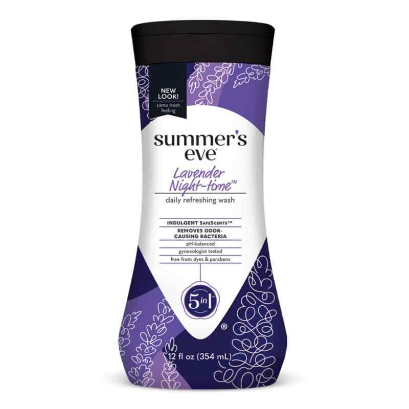 Summers Eve Night-Time Sensitive Skin Cleansing Wash, Lavender 12 oz by Summers Eve