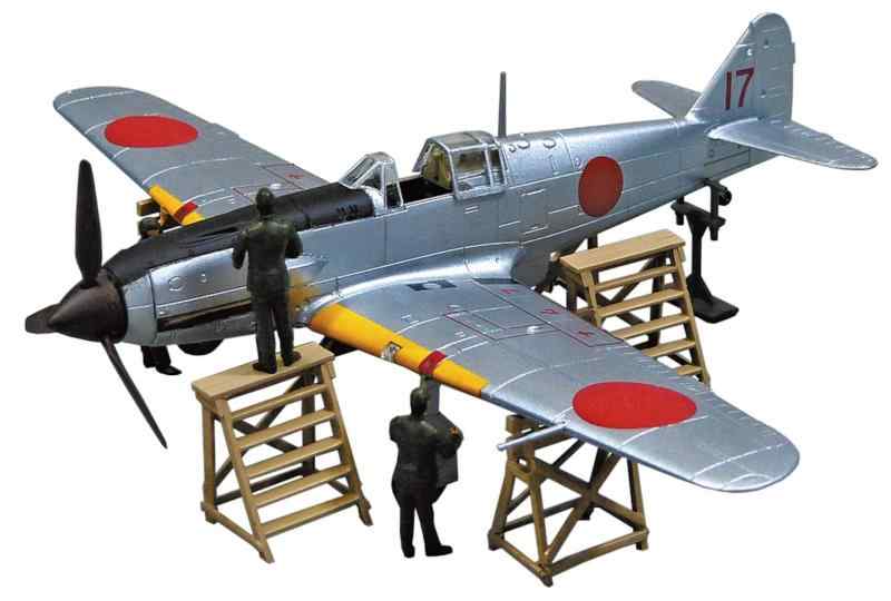 青島文化教材社(AOSHIMA) 1/72 航空機シリーズ No.1 三式戦 飛燕二型 増加試作機 キ61-II改 プラモデル 成型色