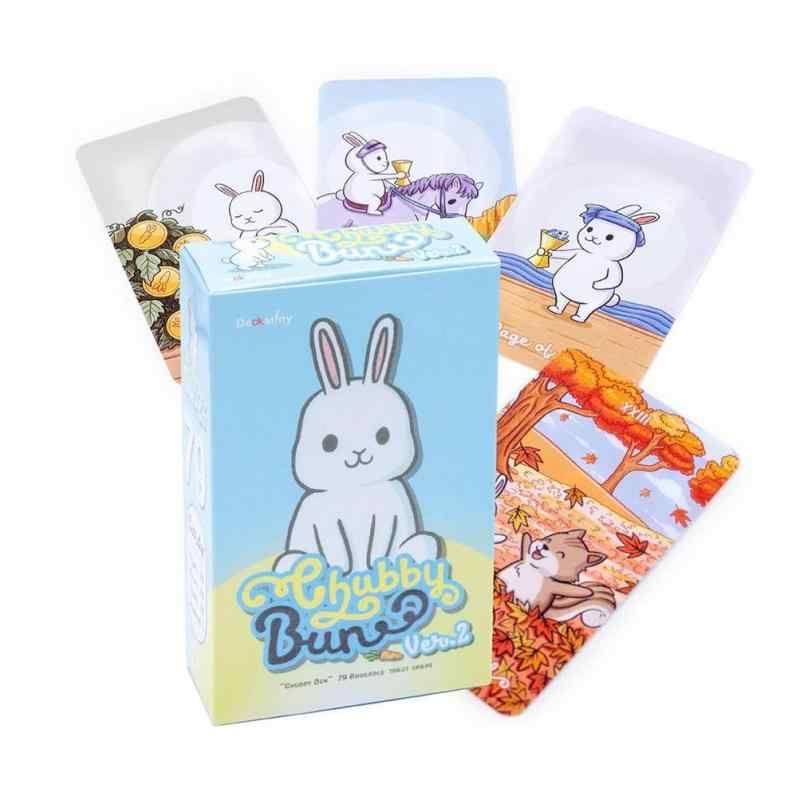 ぽっちゃりパンうさぎタロットカード,Chubby Bun Rabbit Tarot (Party Game, tarot card)
