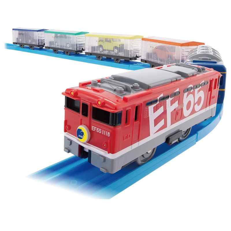 タカラトミー(TAKARA TOMY) プラレール いっぱいつなごう トミカをはこぶぞ EF65 カートレイン 電車 おもちゃ 3歳以上
