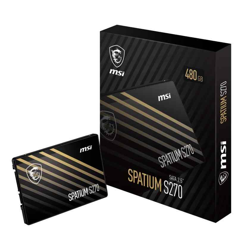 MSI 内蔵SSD 2.5インチ SPATIUM S270シリーズ 480GB S78-440E350-P83 HD3974