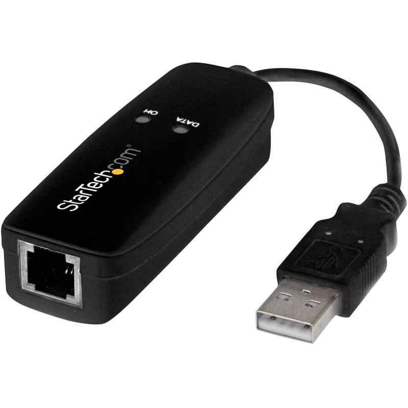 StarTech.com USB Faxモデム／USB 2.0／56K V92モデムアプター／外付けアナログモデム USB56KEMH2