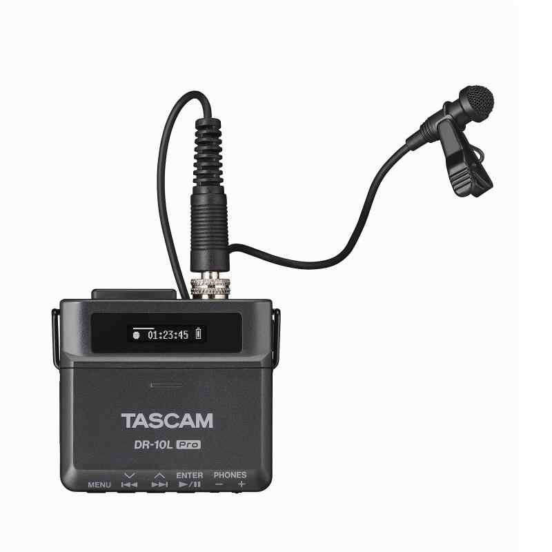 TASCAM(タスカム) DR-10L Pro 32bitフロート ピンマイクレコーダー 黒 Youtube 音声収録 インターネット配信 ポッドキャスト 動画撮影 Vl