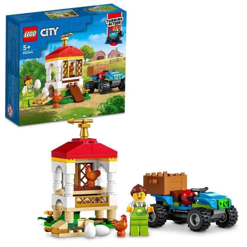 レゴ(LEGO) シティ ニワトリ小屋 60344 おもちゃ ブロック プレゼント 動物 どうぶつ 男の子 女の子 5歳以上
