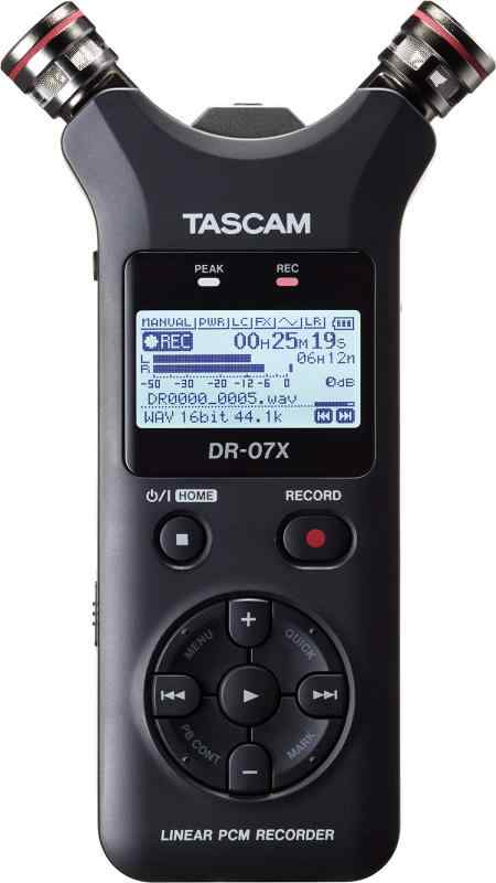 TASCAM タスカム DR-07X USB オーディオインターフェース搭載 ステレオ リニアPCMレコーダー ハンディレコーダー USBマイク Youtube ASMR