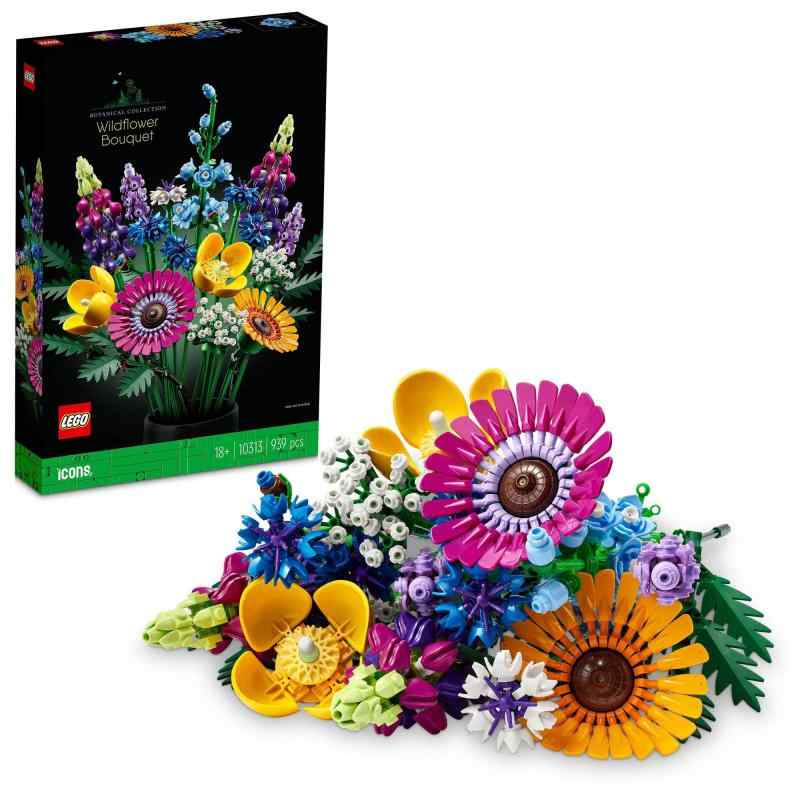 レゴ(LEGO) アイコン ワイルドフラワーブーケ クリスマスプレゼント クリスマス 10313 インテリア 造花 花束 おもちゃ ブロック 誕生日