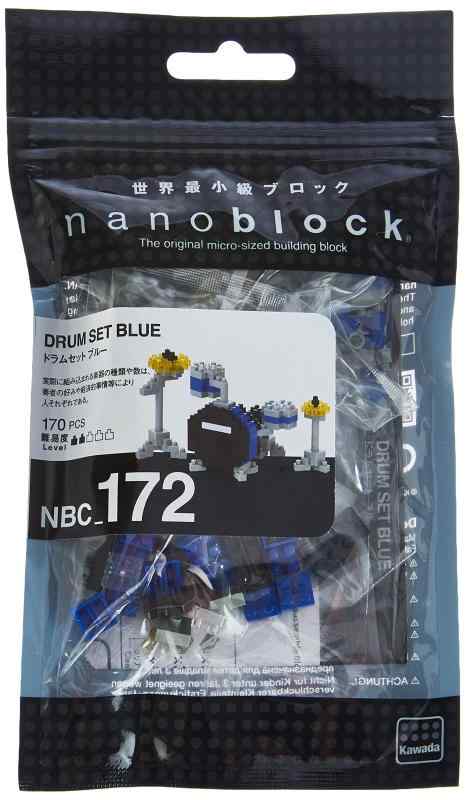 ナノブロック ドラムセット ブルー NBC_172