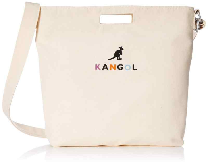 [プロダクティワランティ] 【KANGOL/カンゴール】 カンゴール 2WAY ロゴ プリント トートバッグ KGSA-BG00101 (Free Size, アイボリー)